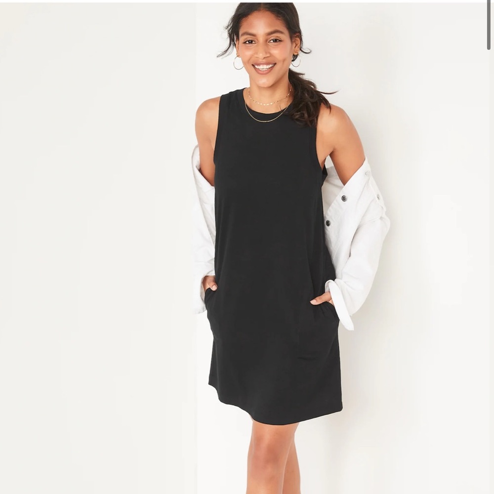 NWT- Old Navy Sleeveless Vintage Mini T-Shirt Swing Dress for Women